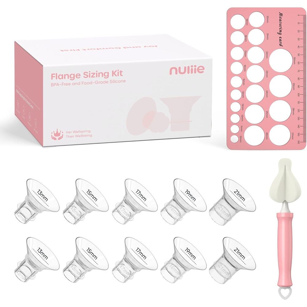 Nuliie 3-in-1 Flange Sizing Kit for 24mm Electric Double Breast Pump